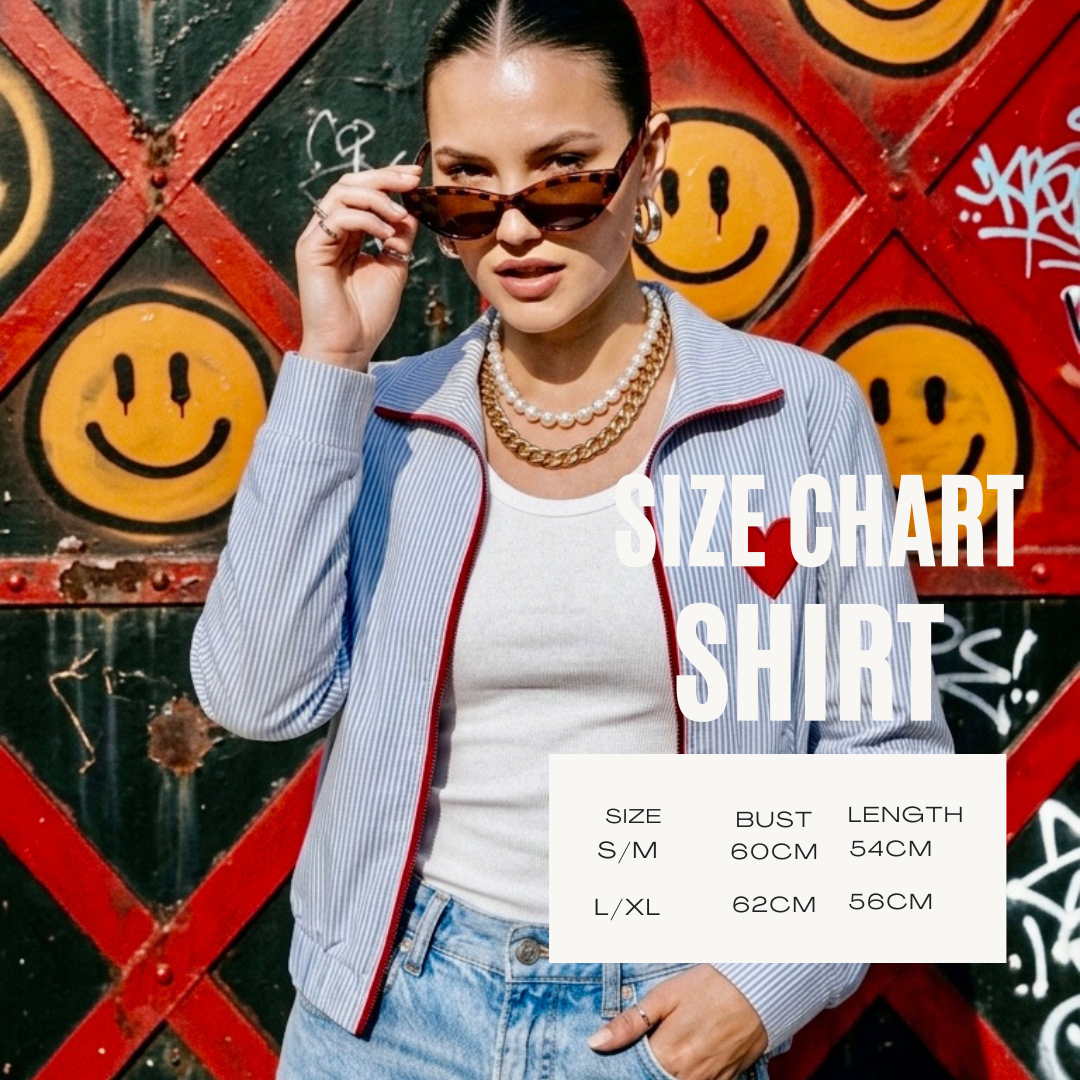 The heart stripe shirt