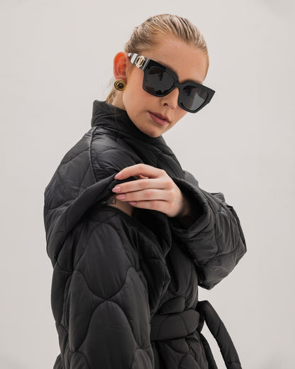 Black Reversible Puff Jacket