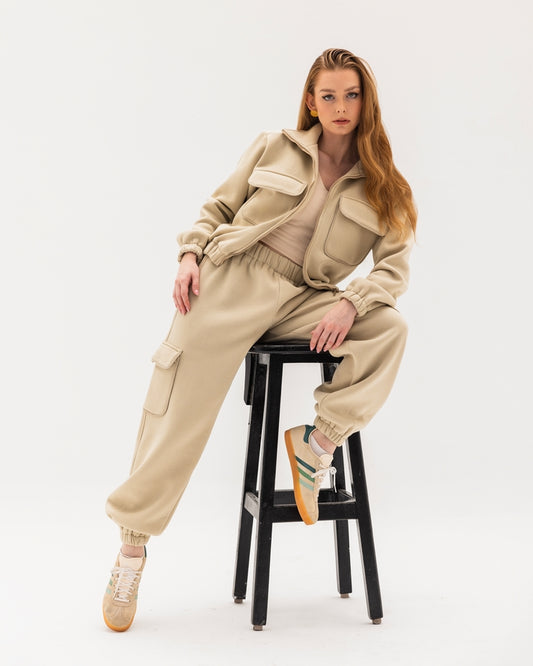 Beige Tracksuit