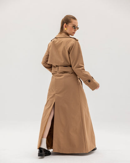 Beige Reversible Trench Coat