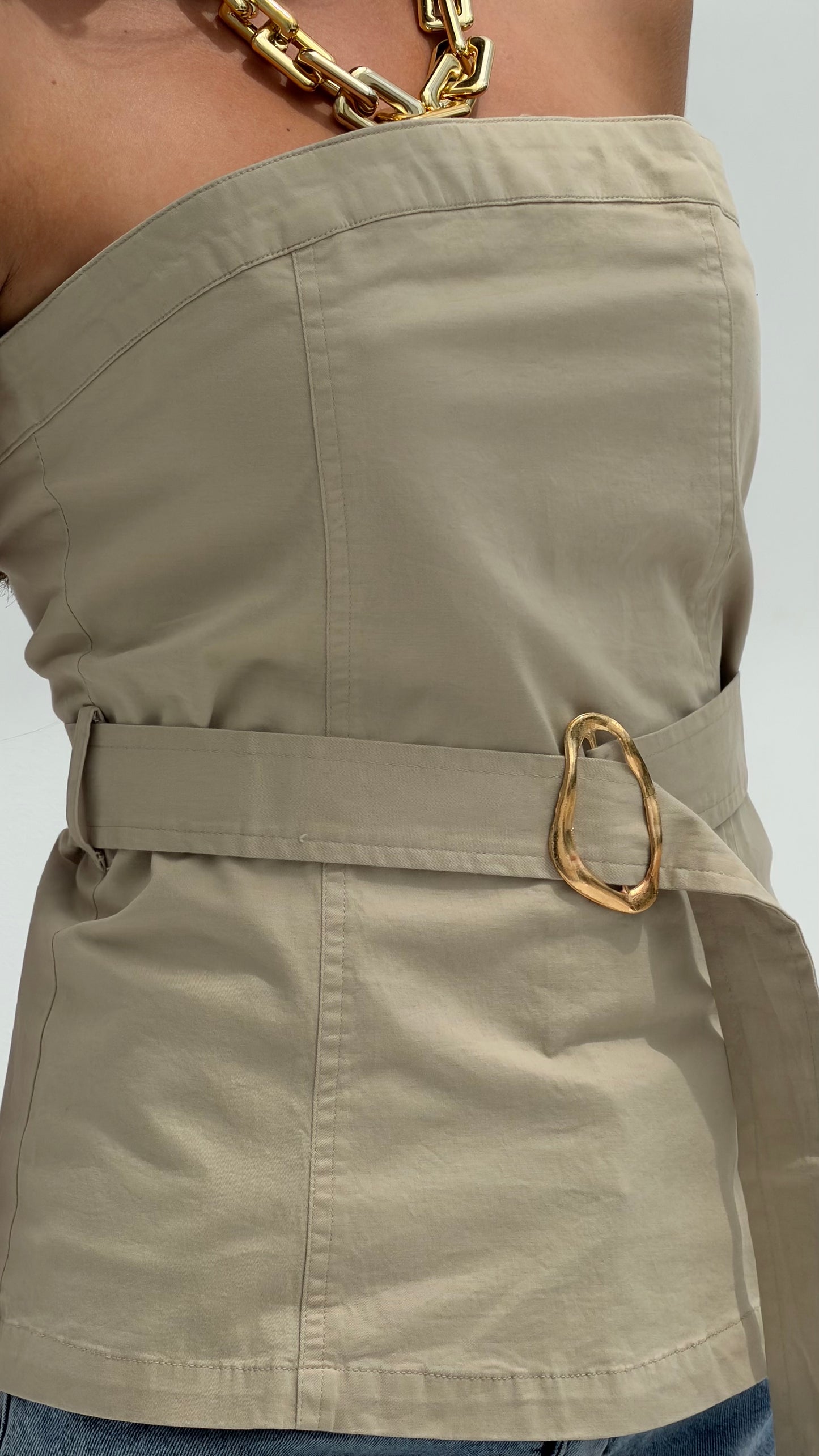 Gabardine corset