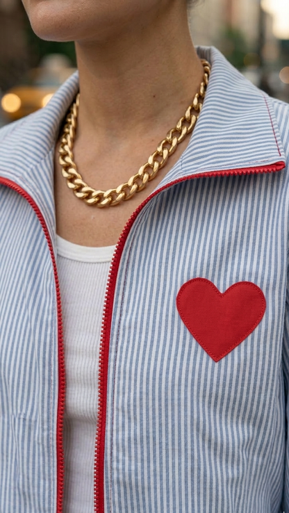 The heart stripe shirt