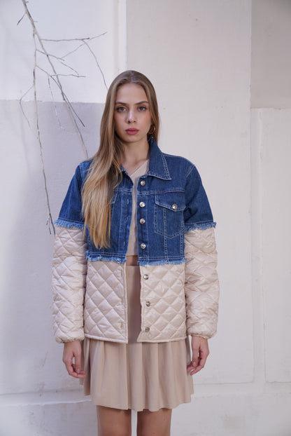 Denim X Quilted jacket