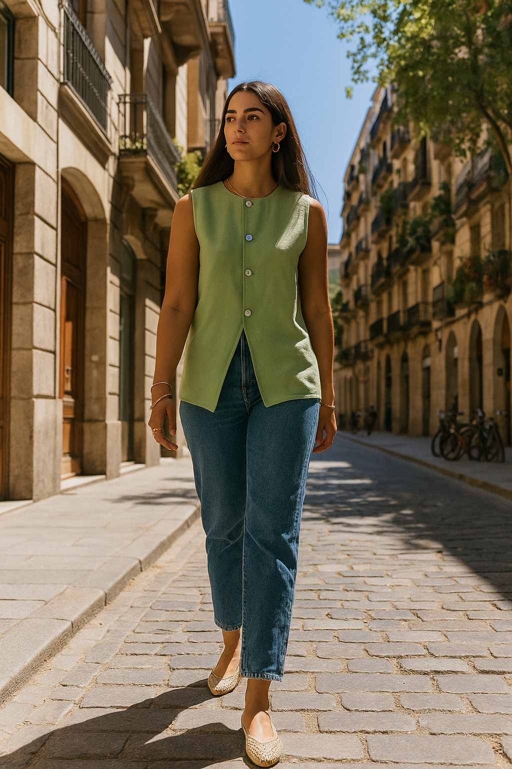 Linen vest