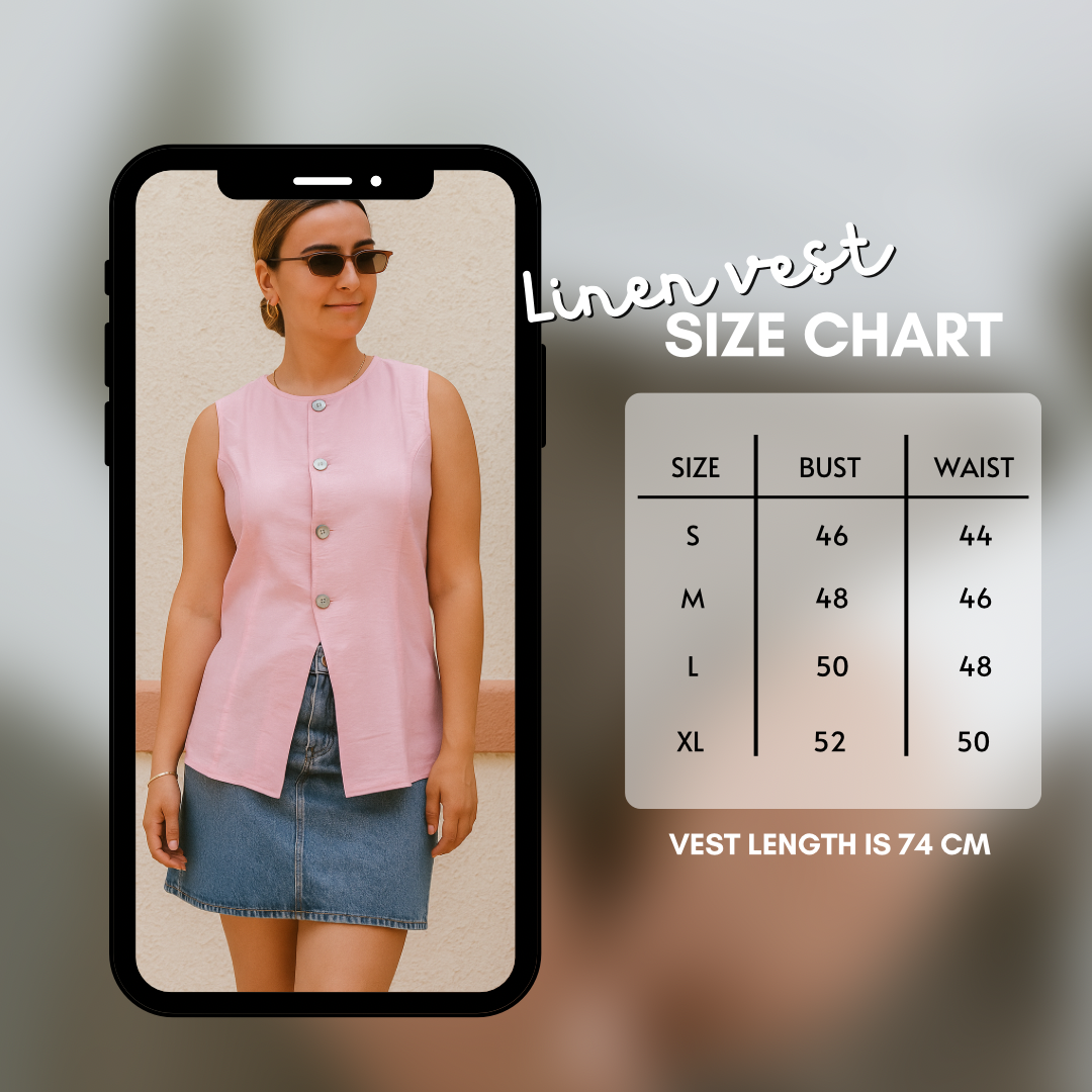 Linen vest