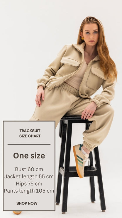 Beige Tracksuit