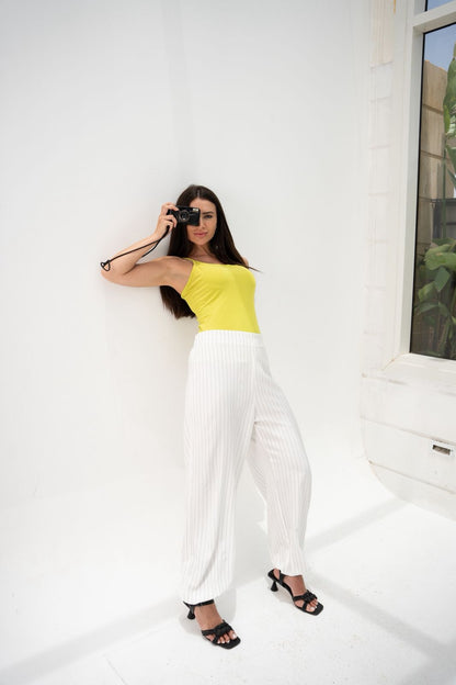 Striped balloon pants
