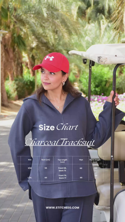 Charcoal oversized Tracksuit